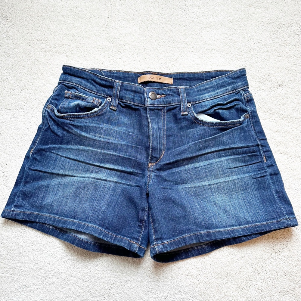 Joe's Jeans Blue Jean Shorts with Frayed Hem